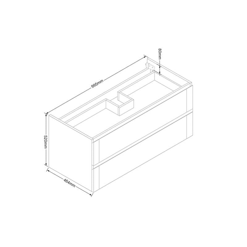 Badmeubel Wood Trend 100