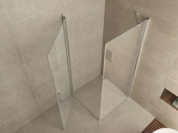 Douchecabine Wiesbaden met swingdeur 100x100cm 8mm NANO coating