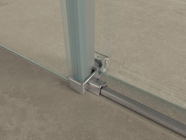 Douchecabine Wiesbaden Pared 140x90x200cm 1 schuifdeur 8mm helder glas met nano
