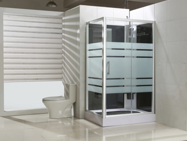 Wiesbaden Thermo complete douchecabine 120x90x225 cm 5mm veiligheidsglas rechts