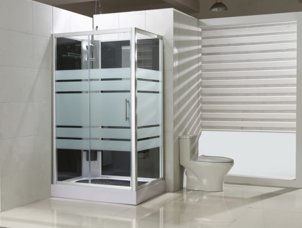 Wiesbaden Thermo complete douchecabine 120x90x225 cm 5mm veiligheidsglas links