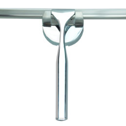 Wiesbaden luxe chroom badkamer-wisser 25cm +ophanging
