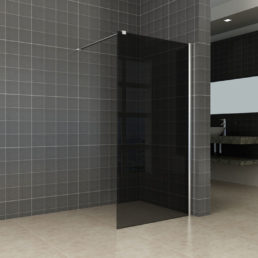 Wiesbaden Comfort inloopdouche 90x200 cm - 10mm NANO rookglas