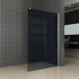 Wiesbaden Comfort inloopdouche 120x200 cm - 10 mm NANO rookglas