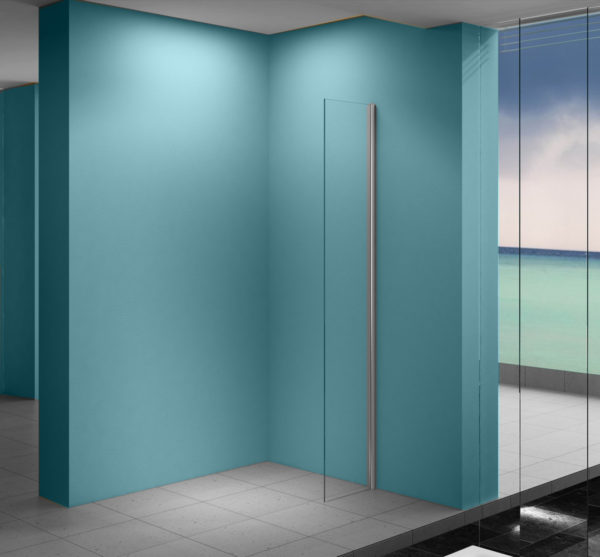 Wiesbaden Eco zijwand met muurprofiel 400 x 2000