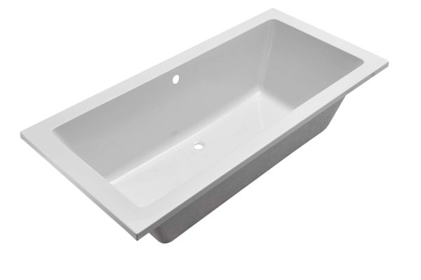 Wiesbaden Santino SQ inbouw ligbad 190*90*49 cm wit DUO