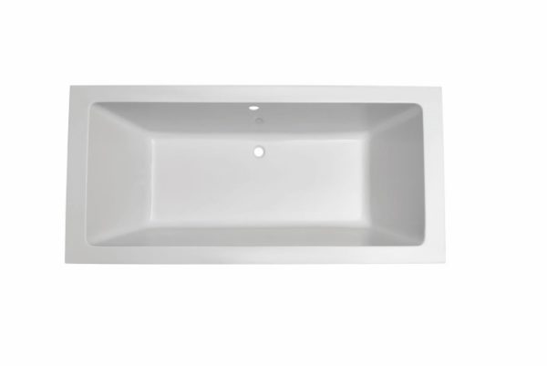 Wiesbaden Santino SQ inbouw ligbad 190*90*49 cm wit DUO