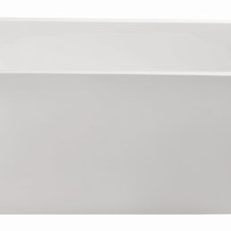 Wiesbaden Wall half-vrijstaand acryl ligbad 170x75 cm wit