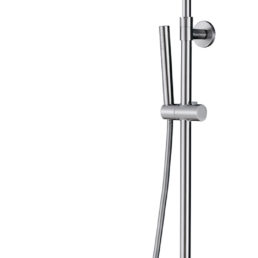 Wiesbaden 304 RVS douche-opbouwset + therm. kraan Wiesbaden 304 RVS douche-opbouwset + therm. kraan