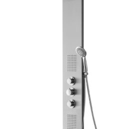 Wiesbaden Ontario RVS douchekolom + therm.kraan Wiesbaden Ontario RVS douchekolom + therm.kraan