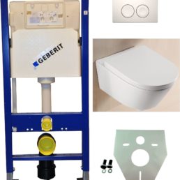 Wiesbaden Geberit UP 100 +Metro wc+zitt.+ Delta 21 wit