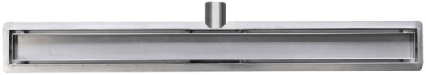Wiesbaden RVS douchegoot+flens met tegelrooster 70x7