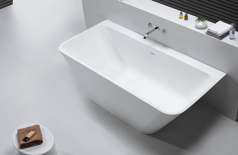 Wiesbaden Solid Surface semi-vrijstaand bad type 3 179x84 Wiesbaden Solid Surface semi-vrijstaand bad type 3 179x84