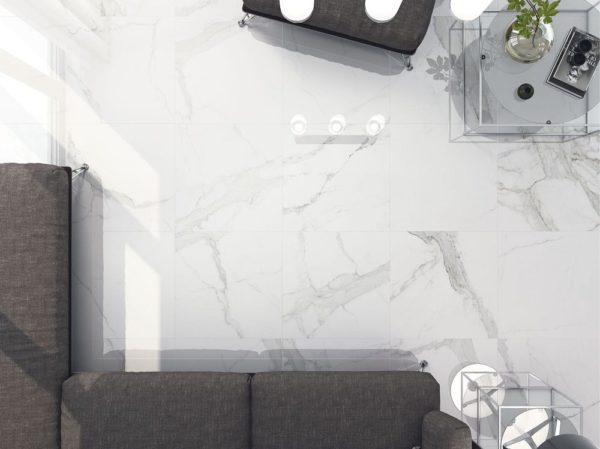 Statuario glans 60x60 rett vloertegels / wandtegels