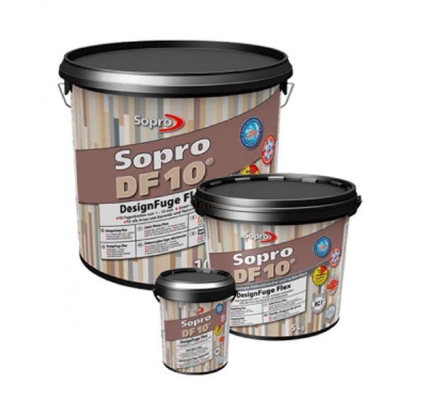 Voegmortel Sopro DF 10 Flexibel basalt kleur 64 a 5kg