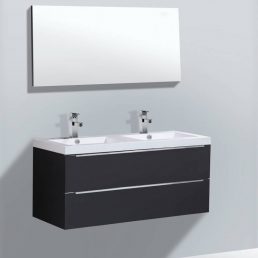 Badmeubel Senza Trend 120 Hoogglans Antraciet Badmeubel Senza Trend 120 Hoogglans Antraciet