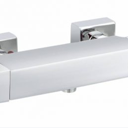 Thermostatisch douchemengkraan vierkant chroom Thermostatisch douchemengkraan vierkant chroom