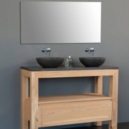 Badmeubel Robusta Dynasty met 2 ronde kommen 120 Badmeubel Robusta Dynasty met 2 ronde kommen 120