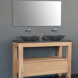 Badmeubel Robusta Dynasty met 2 sub kommen 120 Badmeubel Robusta Dynasty met 2 sub kommen 120