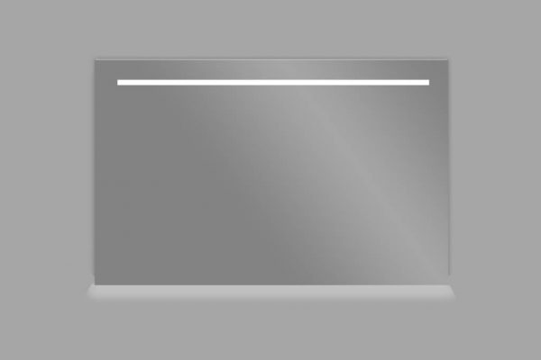 Aluminium spiegel met LED verlichting en onderverlichting 120