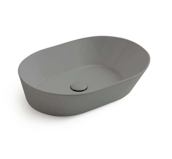Mees Design Opbouw Waskom Ovaal Mat Grijs