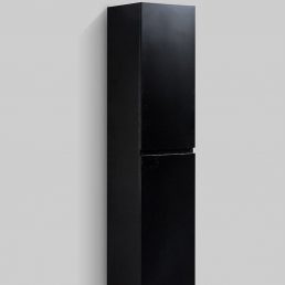 Badkamerkast Tieme in mat zwart 160x35x35cm Badkamerkast Tieme in mat zwart 160x35x35cm