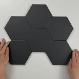 Hexagon Timeless Black mat 15x17 vloertegel / wandtegel