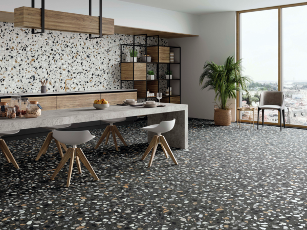 Vloertegel Crispy XL Grafite 60x60 rett