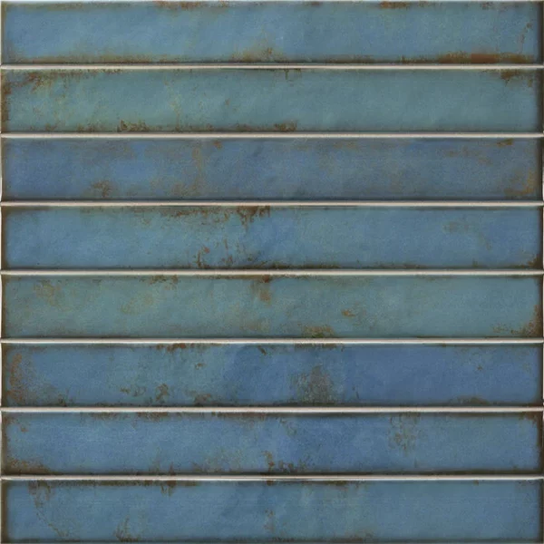 Brick Raku Turquoise mozaiektegel 35x35